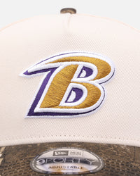 New Era Baltimore Ravens  'Realtree Visor' 9FORTY A-Frame Snapback Cream/Camo