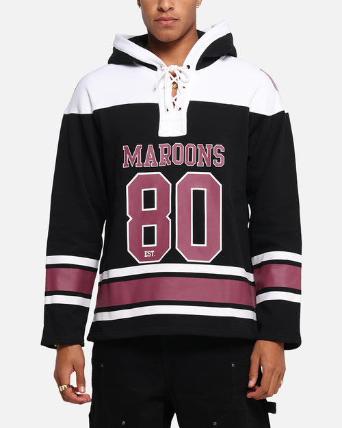 Queensland Rugby League Queensland Maroons Panel Hoodie Black