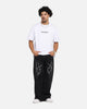 Saint Morta Amplus Tribal Rhinestone Jeans Black Shadow