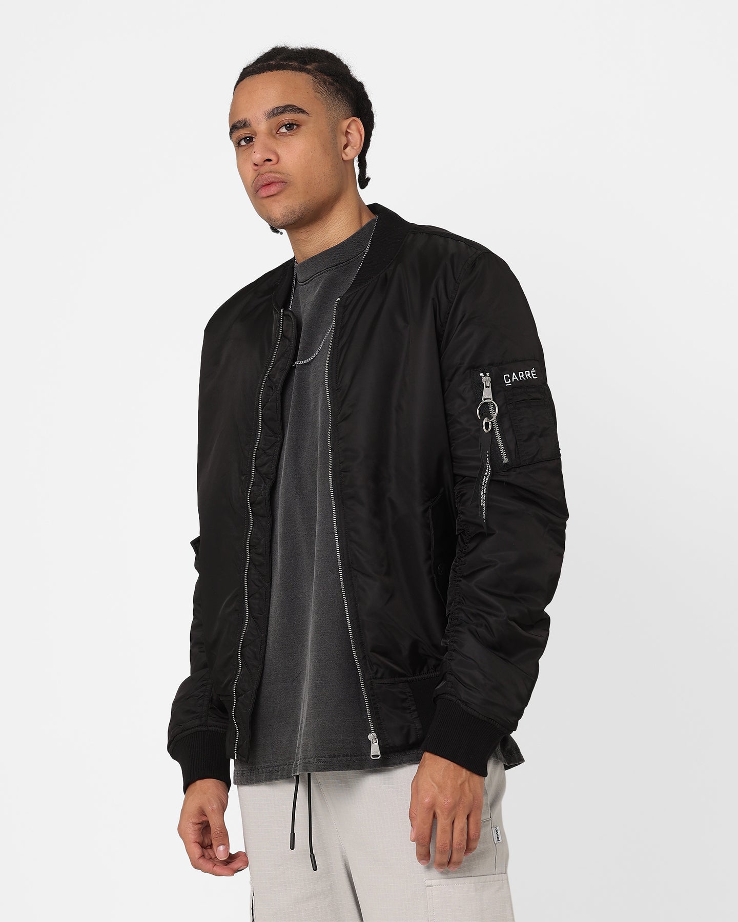 Carré C-47 Bomber 2.0 Jacket Black | Culture Kings US
