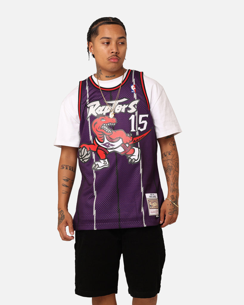 Mitchell & Ness Vince Carter White Toronto Raptors 1998 Doodle Swingman Jersey