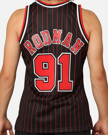 Mitchell & Ness Chicago Bulls Dennis Rodman #91 NBA Swingman Jersey Black/Red