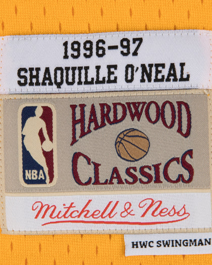 Mitchell & Ness Los Angeles Lakers Shaquille O'Neal '96-'97 #34 Swingman Jersey Yellow