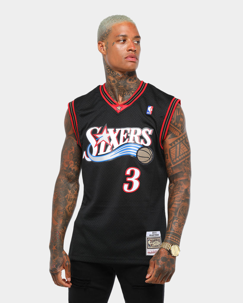 Mitchell & Ness Philadelphia 76ers Allen Iverson #3 Swingman Jersey Black | Culture Kings US Mitchell & Ness Philadelphia 76ers Allen Iverson #3 Swingman Jersey Black | Culture Kings US