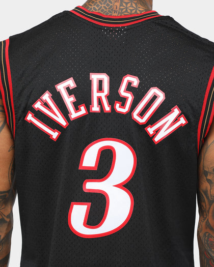 Mitchell & Ness Philadelphia 76ers Allen Iverson #3 Swingman Jersey Black | Culture Kings US Mitchell & Ness Philadelphia 76ers Allen Iverson #3 Swingman Jersey Black | Culture Kings US