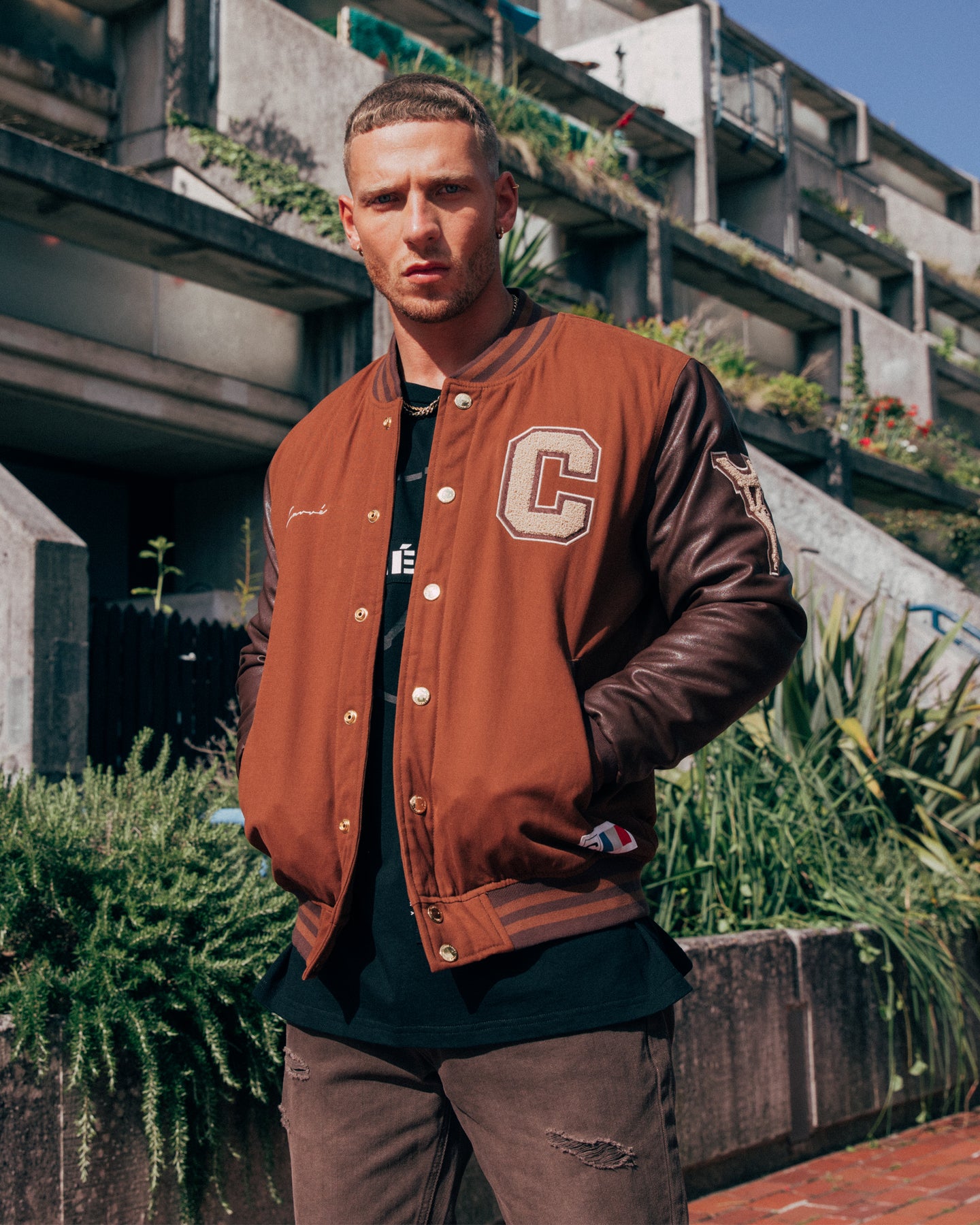 Carre MVP Varsity Jacket Chocolate | Culture Kings US