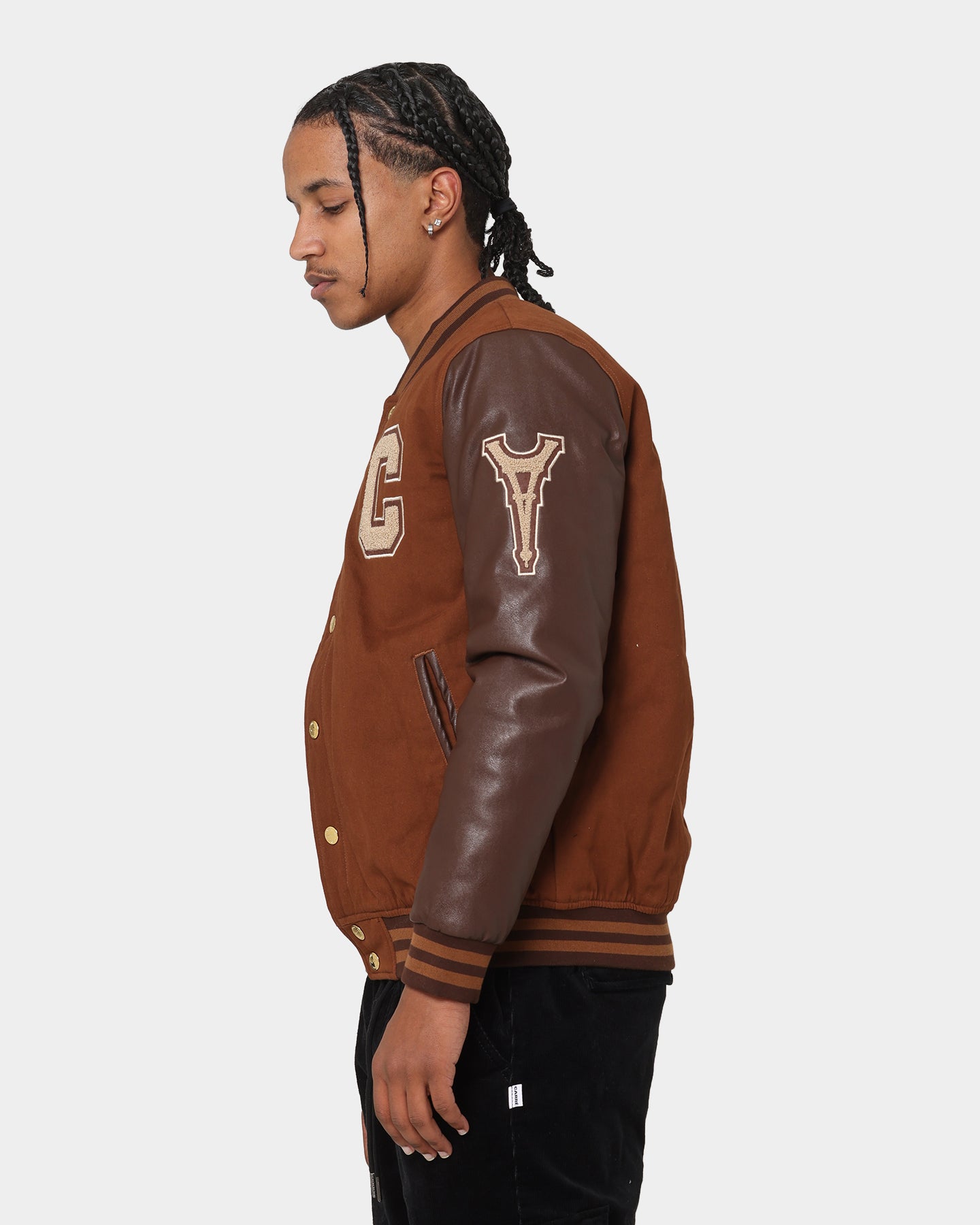Carre MVP Varsity Jacket Chocolate | Culture Kings US