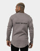 Saint Morta Icon Waffle Long Sleeve T-Shirt Grey/Black