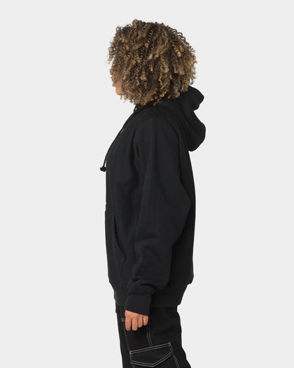 Champion Men's Rev Weave Script Hoodie Black/Gold