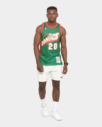 Mitchell & Ness Seattle Sonics Gary Payton '95-'96 #20 Swingman Jersey Green