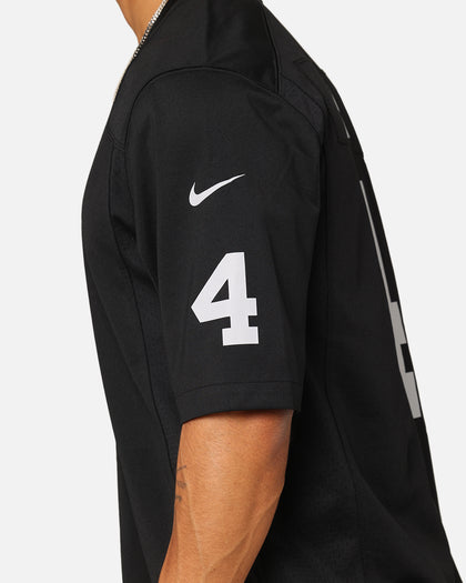 Nike Las Vegas Raiders Derek Carr #4 Game TC Jersey Black