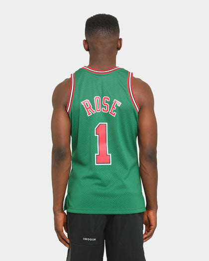 Mitchell & Ness Chicago Bulls Derrick Rose '08-'09 #1 Swingman Jersey Green