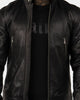 Saint Morta Cremallera Leather Jacket Black