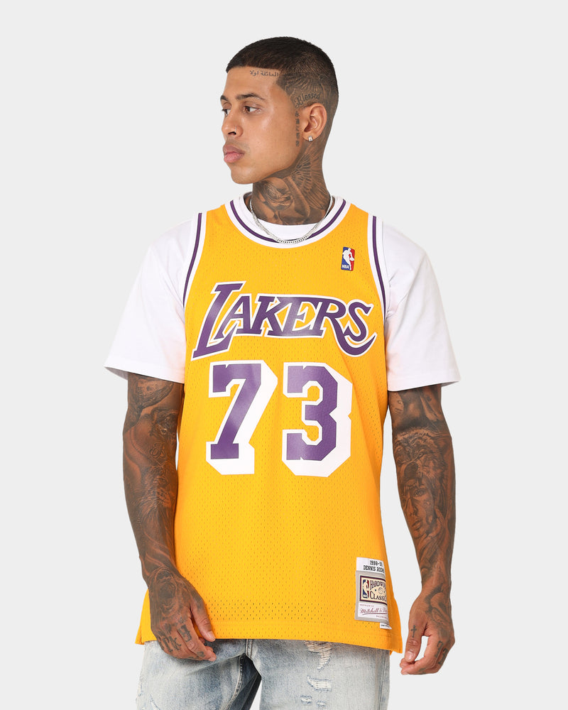 Nike, Shirts, Lakers Jersey Dennis Rodman 73 Throwback Blue Custom  Basketball Nba Xl