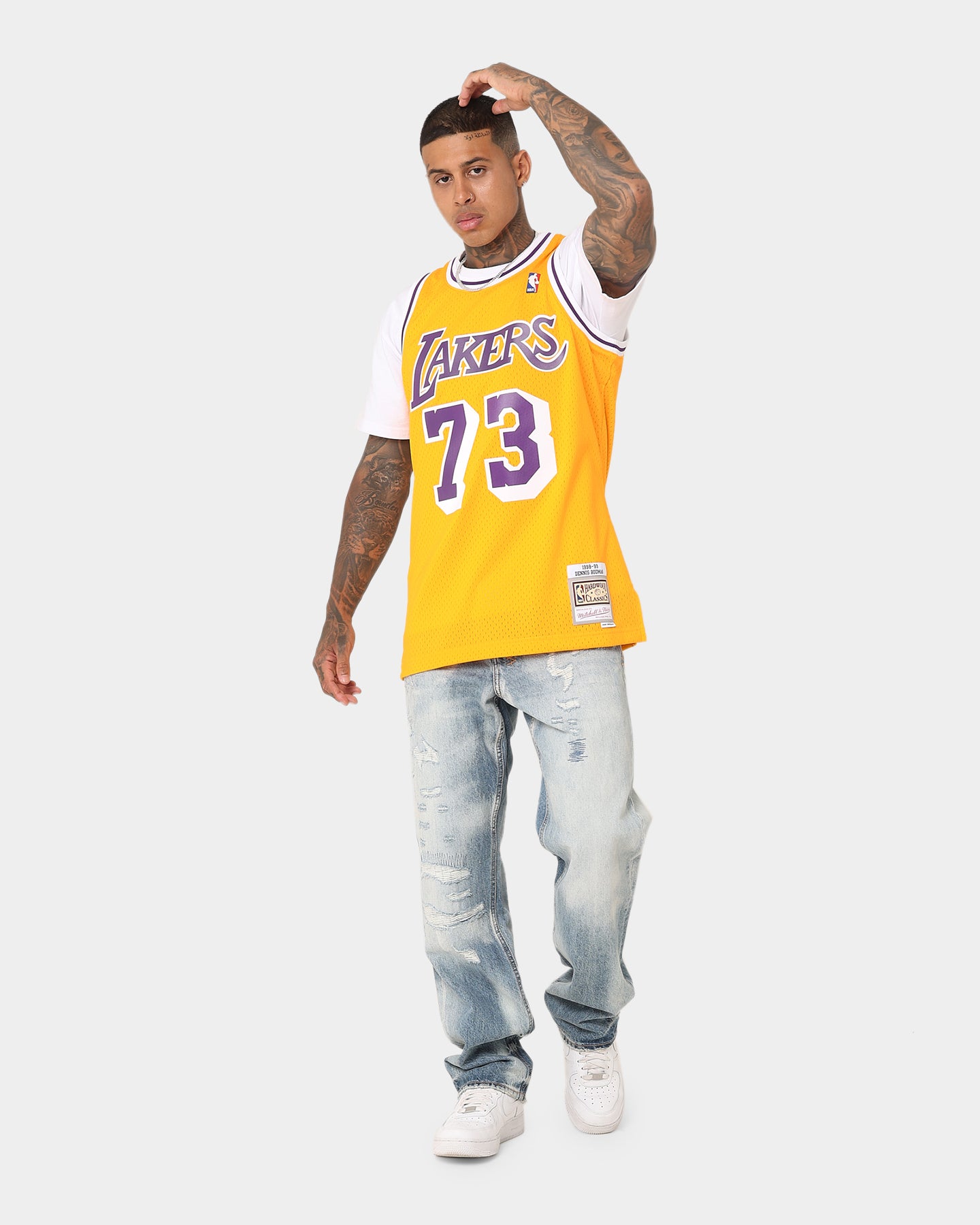 Mitchell & Ness Los Angeles Lakers Dennis Rodman #73 '98 -'99 Home
