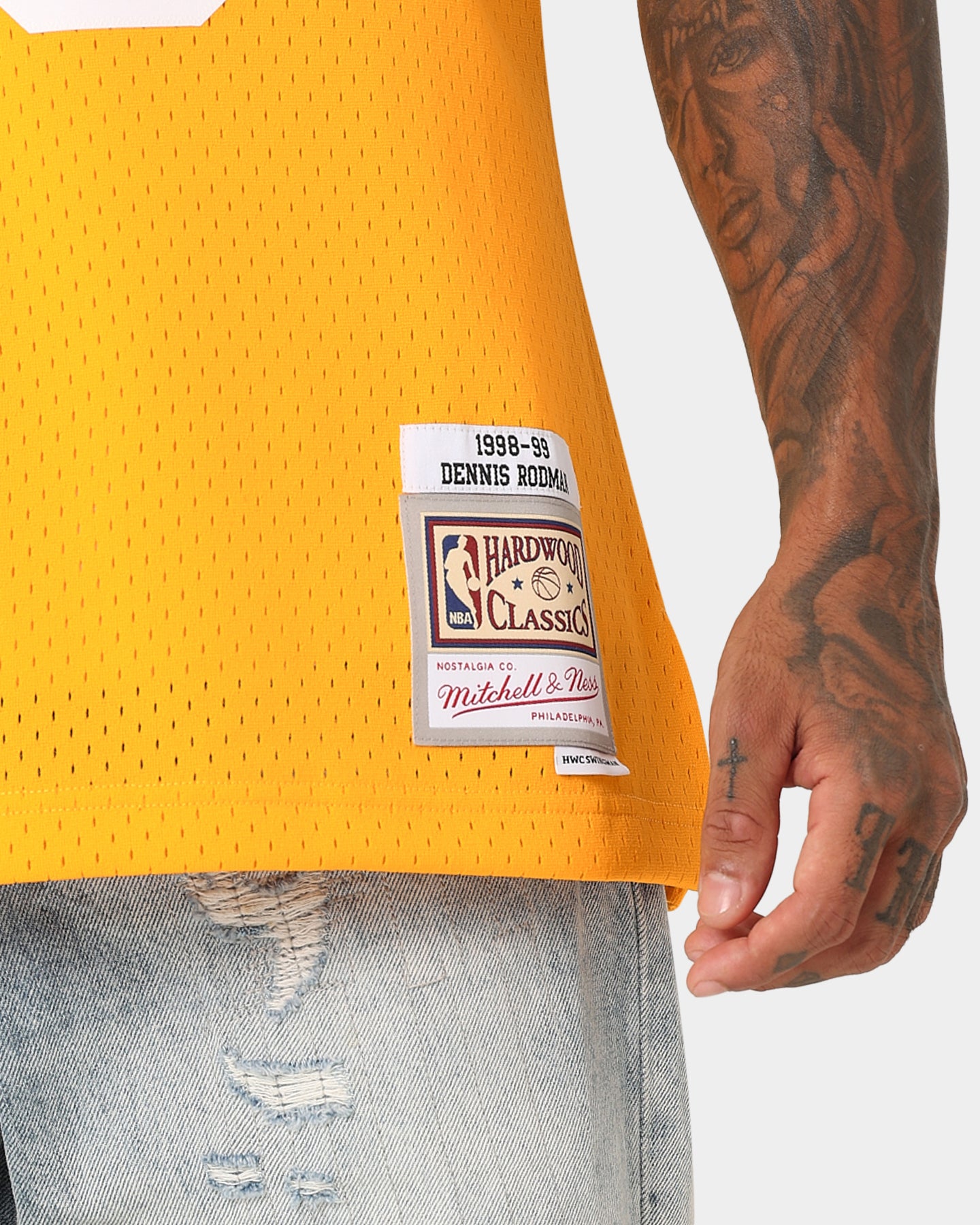 Mitchell & Ness Los Angeles Lakers Dennis Rodman #73 '98 -'99 Home