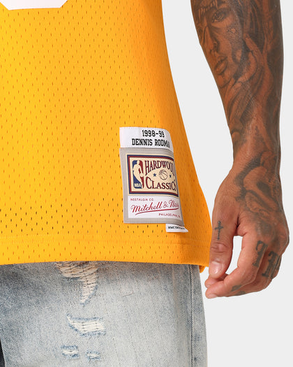 Mitchell & Ness Los Angeles Lakers Dennis Rodman #73 '98 -'99 Home Jersey Gold