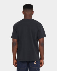 NATIONAL COLLEGIATE ATHLETIC ASSC Michigan Wolverines High Arch Logo Vintage T-Shirt Vintage Black