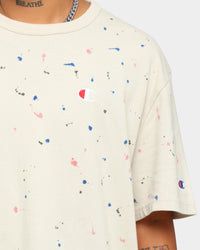 Champion Heritage Paint Splat T-Shirt Pebblestone