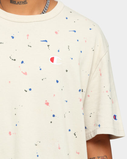 Champion Heritage Paint Splat T-Shirt Pebblestone