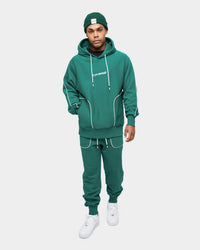 Carre Ange Hoodie Deep Teal