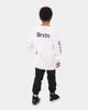 Brixton Kid's Gate Long Sleeve T-Shirt White