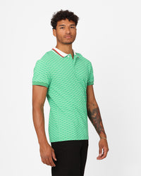 XXIII Printed Polo Shirt Green/White