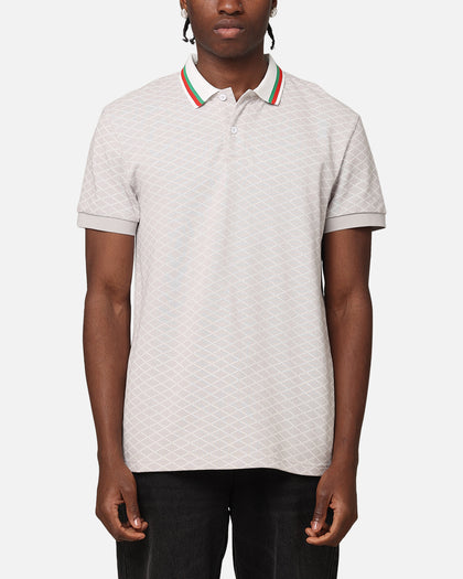 XXIII Printed Polo Shirt Light Grey