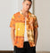 Carre Bandana Ultra Button Up Shirt Orange