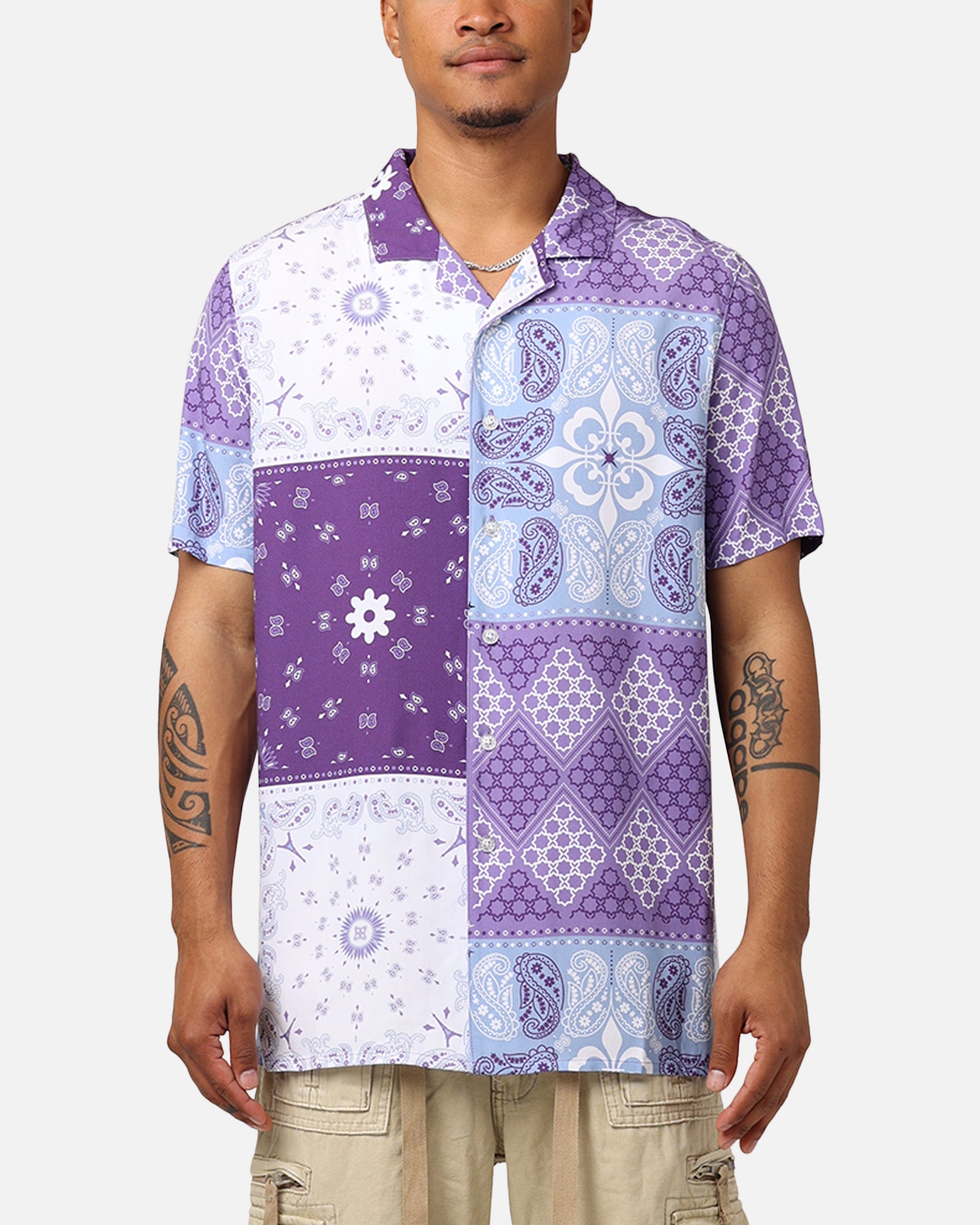 Carré Bandana Ultra Button Up Shirt Purple | Culture Kings US