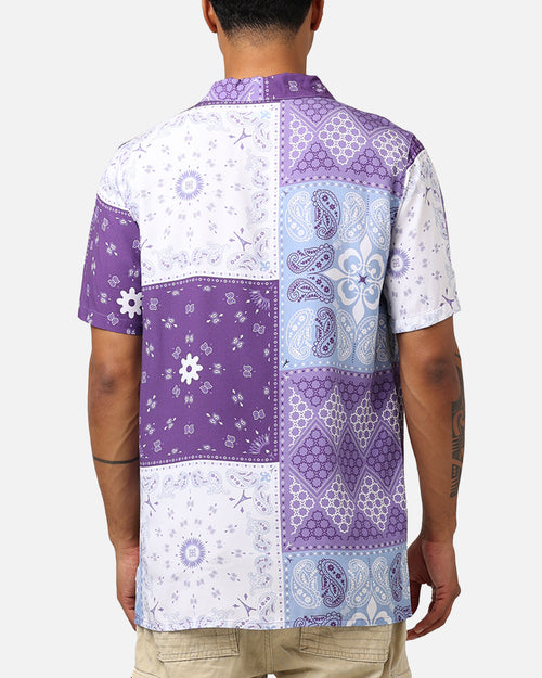 Carré Bandana Ultra Button Up Shirt Purple