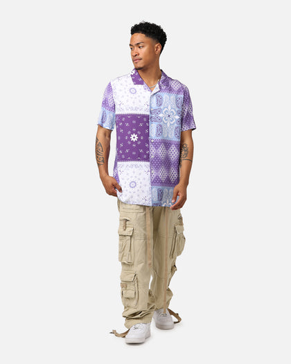 Carré Bandana Ultra Button Up Shirt Purple