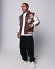 Loiter Flaws Varsity Jacket Brown/Off White
