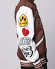 Loiter Flaws Varsity Jacket Brown/Off White