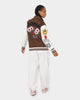 Loiter Flaws Varsity Jacket Brown/Off White