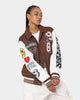 Loiter Flaws Varsity Jacket Brown/Off White