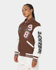 Loiter Flaws Varsity Jacket Brown/Off White