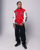 Loiter Flaws Varsity Jacket Red/Off White