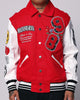 Loiter Flaws Varsity Jacket Red/Off White