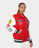Loiter Flaws Varsity Jacket Red/Off White