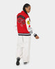 Loiter Flaws Varsity Jacket Red/Off White
