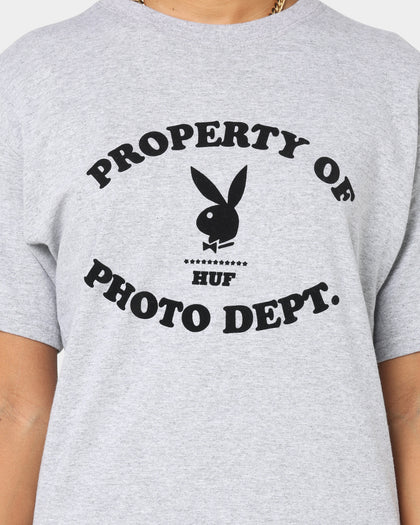 HUF X Playboy Photo Dept T-Shirt Grey Heather