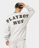 HUF X Playboy Rabbit Head Crew Grey Heather