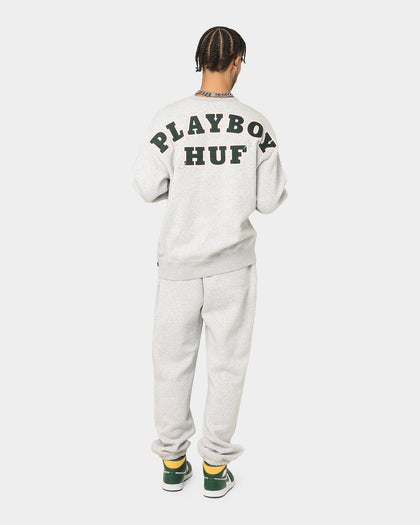 HUF X Playboy Rabbit Head Crew Grey Heather