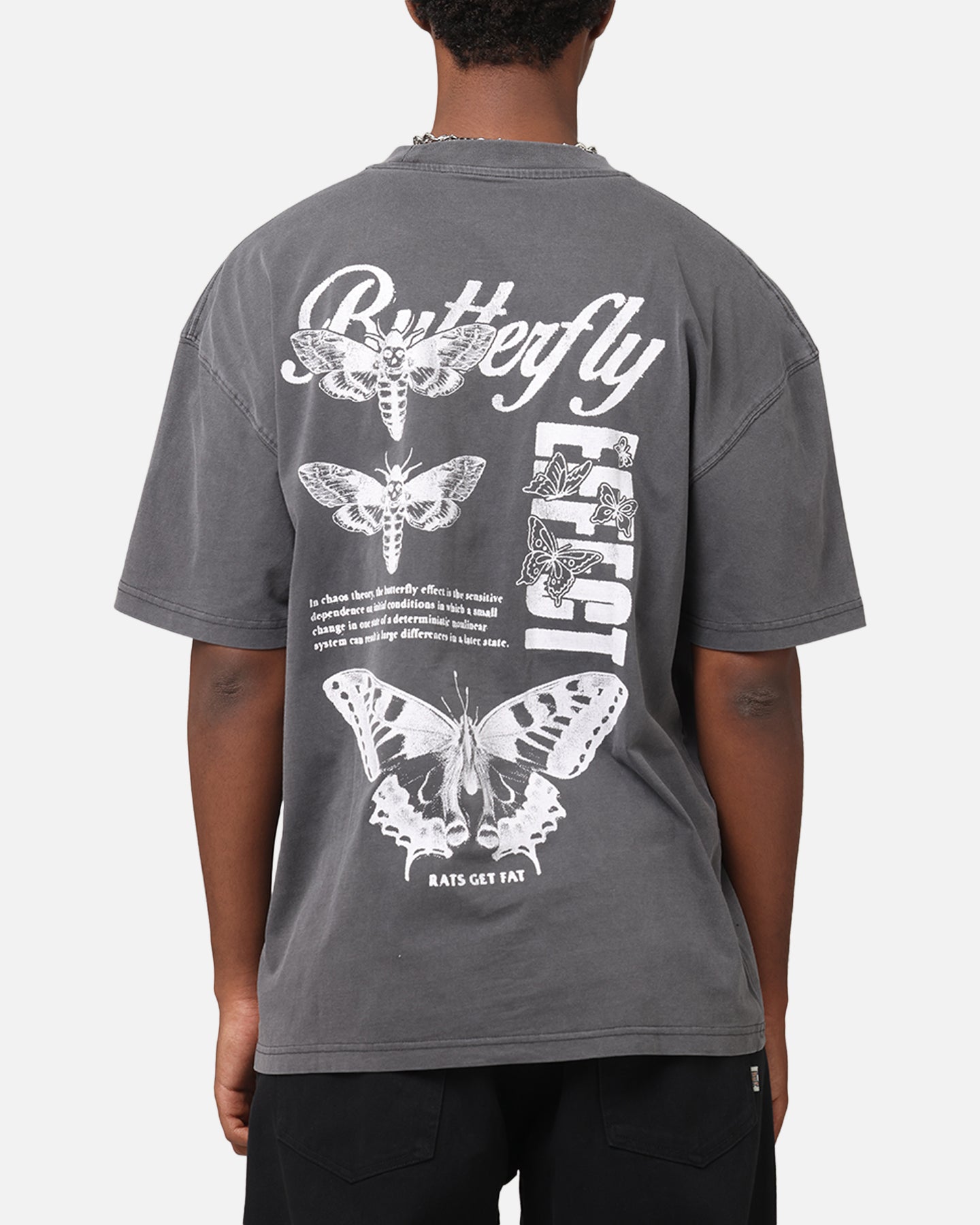 Rats Get Fat Butterfly Effect T-Shirt Charcoal | Culture Kings US