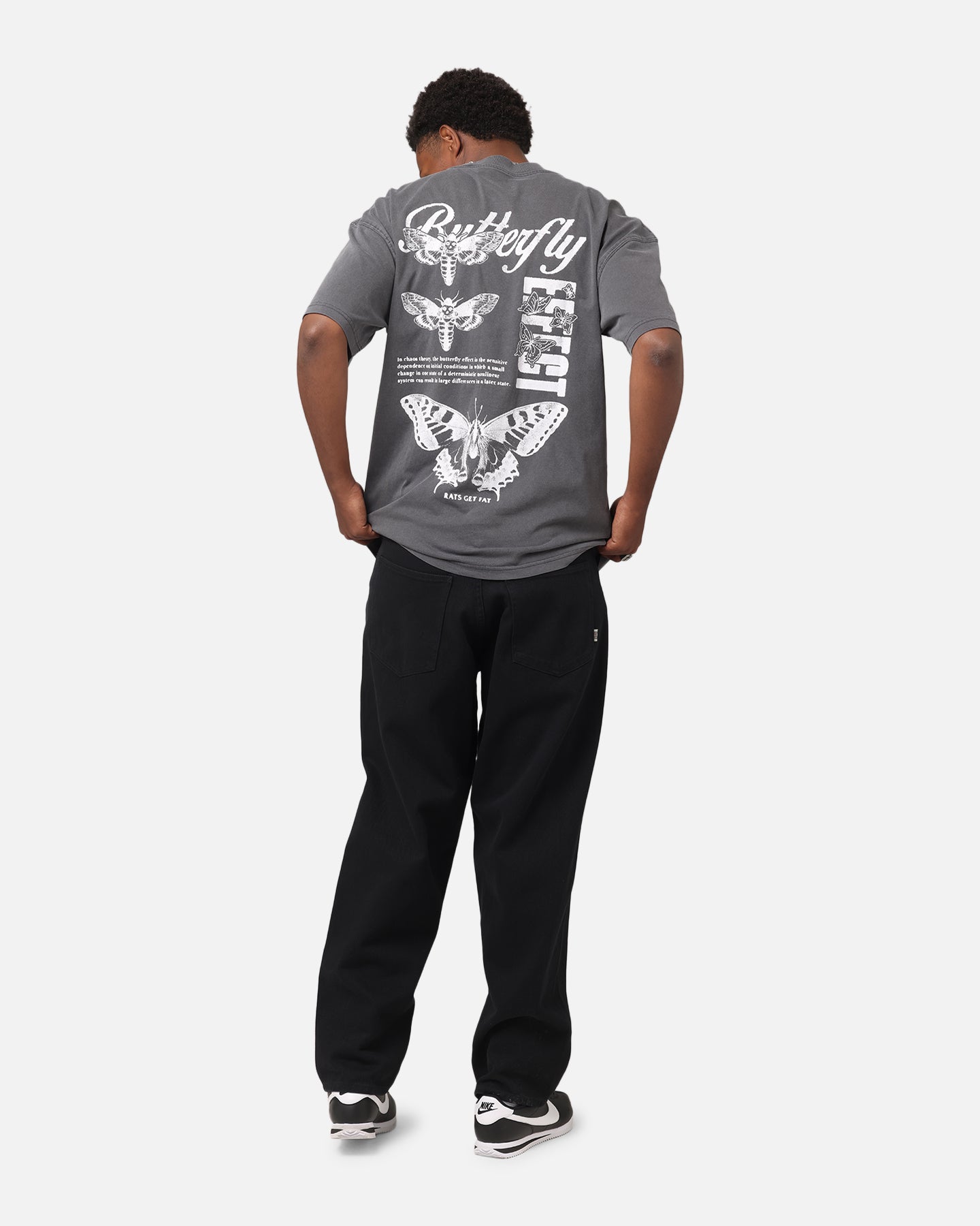Rats Get Fat Butterfly Effect T-Shirt Charcoal | Culture Kings US