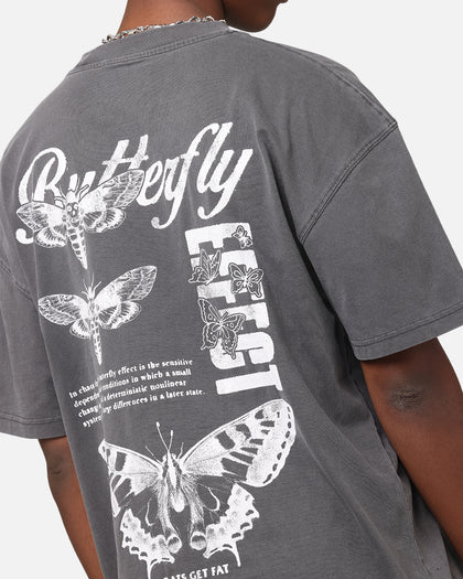 Rats Get Fat Butterfly Effect T-Shirt Charcoal