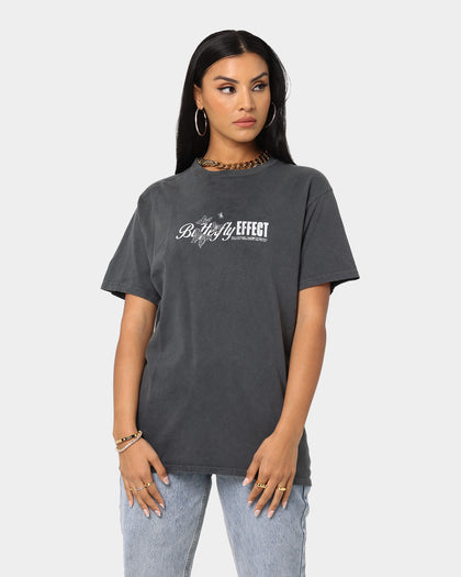 Rats Get Fat Butterfly Effect Vintage T-Shirt Off Black