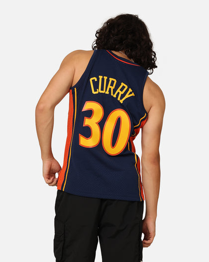 Mitchell & Ness Golden State Warriors Stephen Curry #30 '09-'10 Home Swingman Jersey Navy