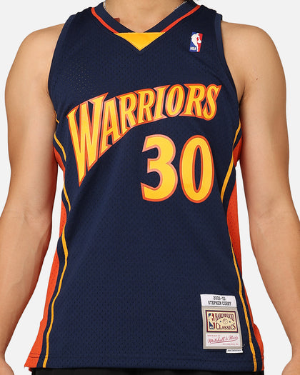 Mitchell & Ness Golden State Warriors Stephen Curry #30 '09-'10 Home Swingman Jersey Navy